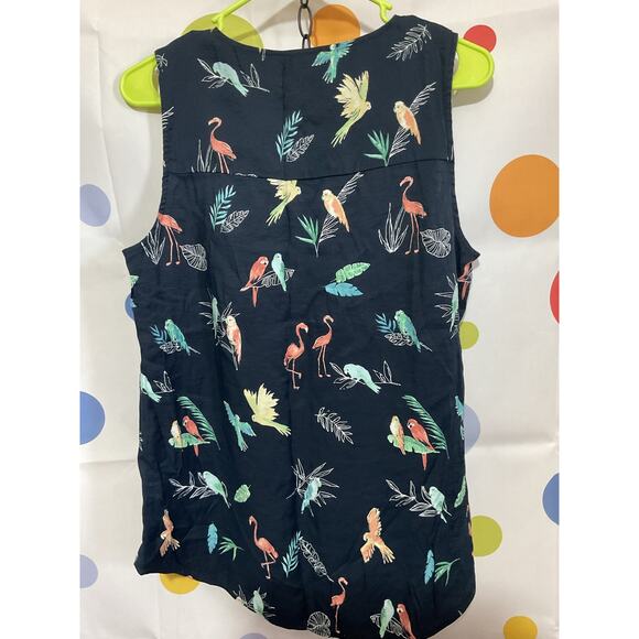 Christopher & Banks PARROTS Birds Top Size M - Picture 7 of 9